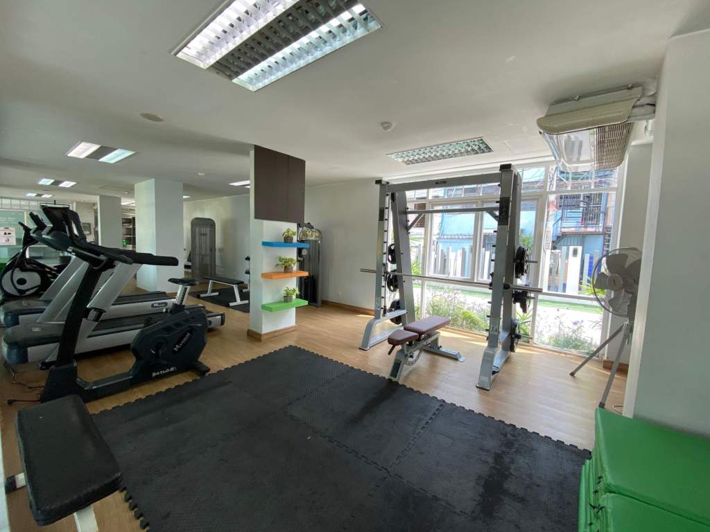 Gym at Pattaya Discovery Beach Hotel in Thailand.