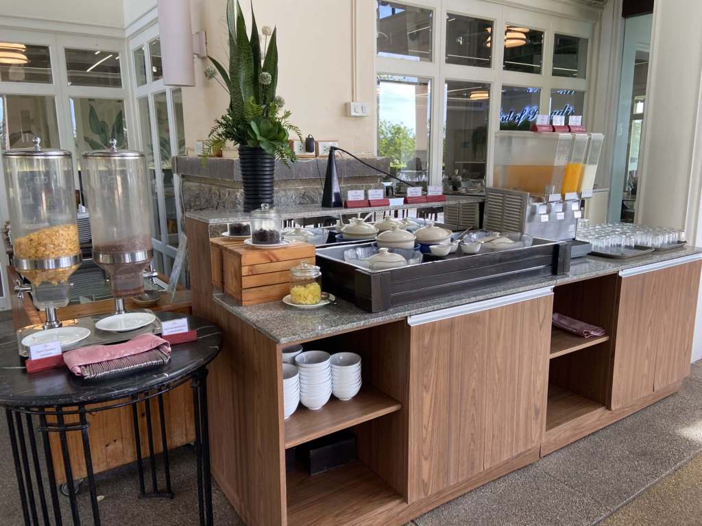 Breakfast buffet at Springfield Village Golf & Spa in Cha-am, Thailand.