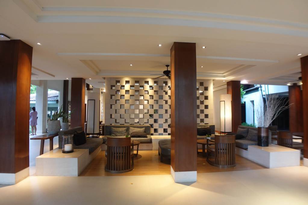 Lobby at Woodlands Hotel & Resort in Pattaya, Thailand.