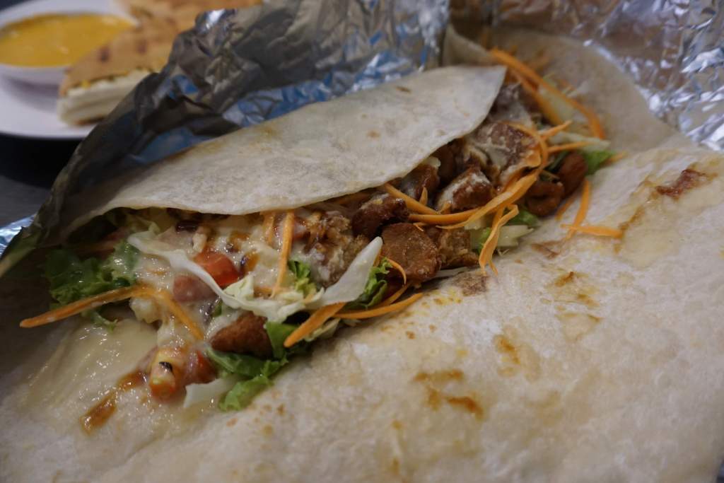 Vegan Wrap at Little Govinda's in Krabi, Thailand.