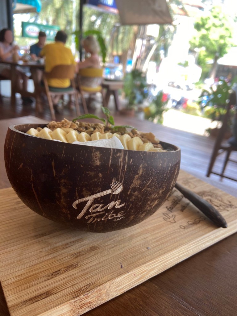 Smoothie Bowl at Tan Tribe Cafe in Krabi in Thailand.