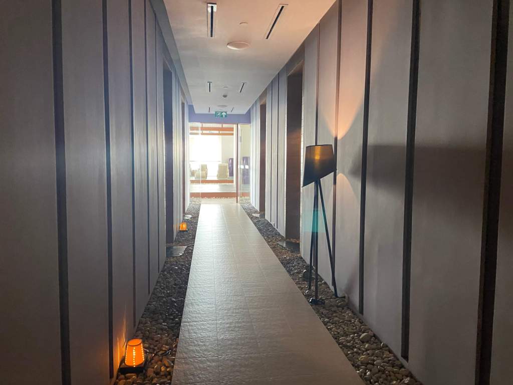 Corridor within Tea Tree Spa at Holiday Inn Pattaya.