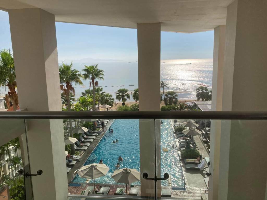 Sea view from Tea Tree Spa at Holiday Inn Pattaya.