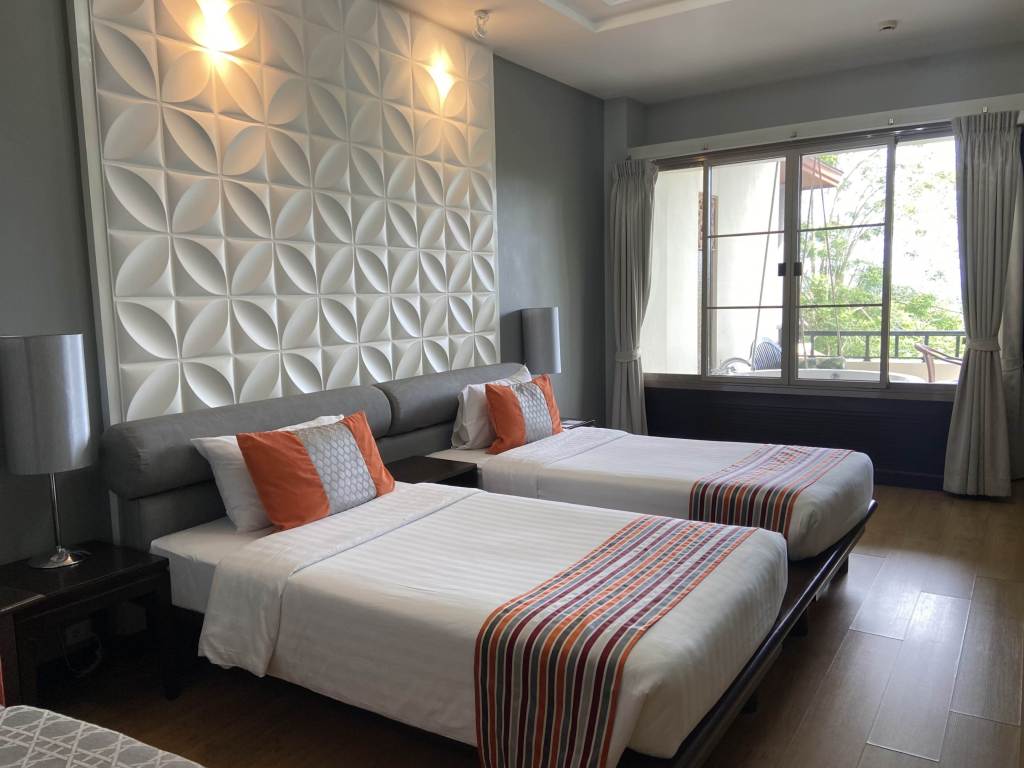 Twin room at Springfield Village Golf & Spa in Cha-am, Thailand.