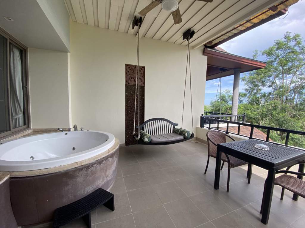 Room balcony at Springfield Village Golf & Spa in Cha-am, Thailand.