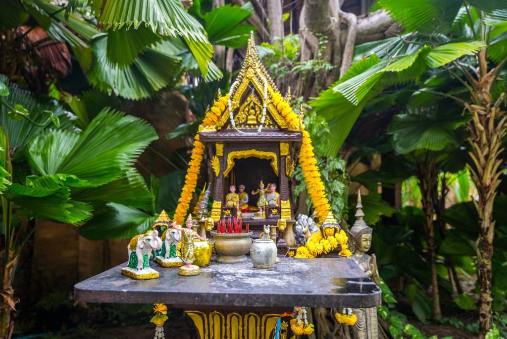 Thai spirit house.