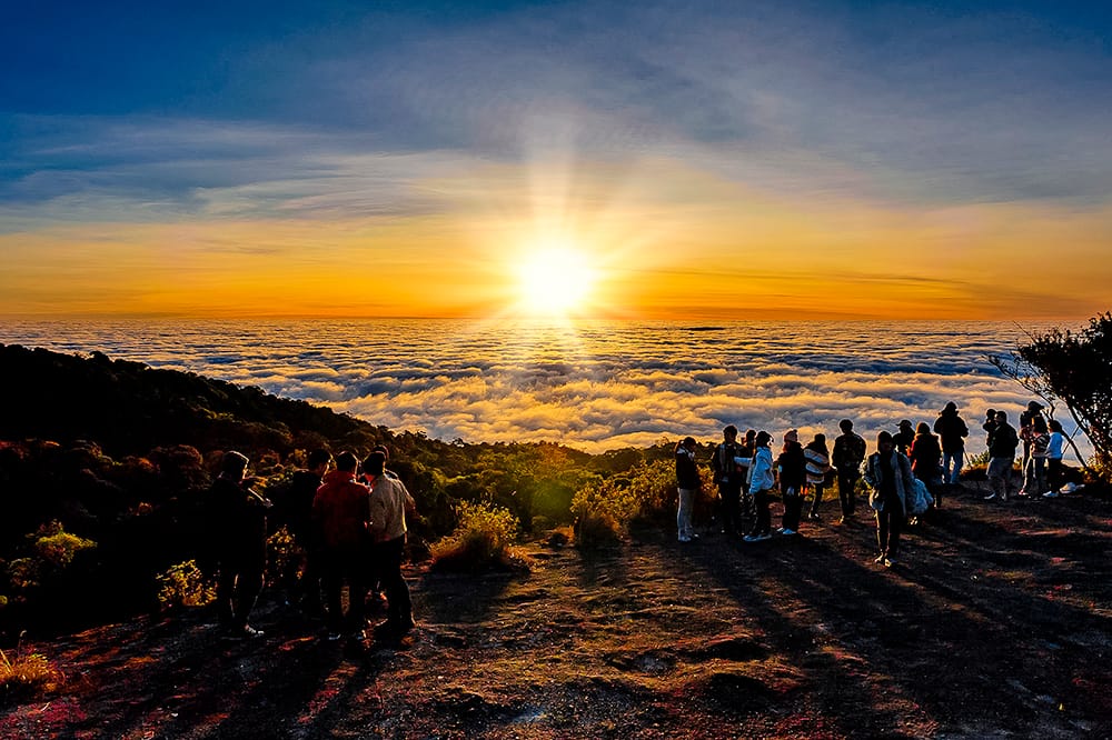 Sea of Mist at Doi Inthanon in Doi Inthanon National Park, Thailand.