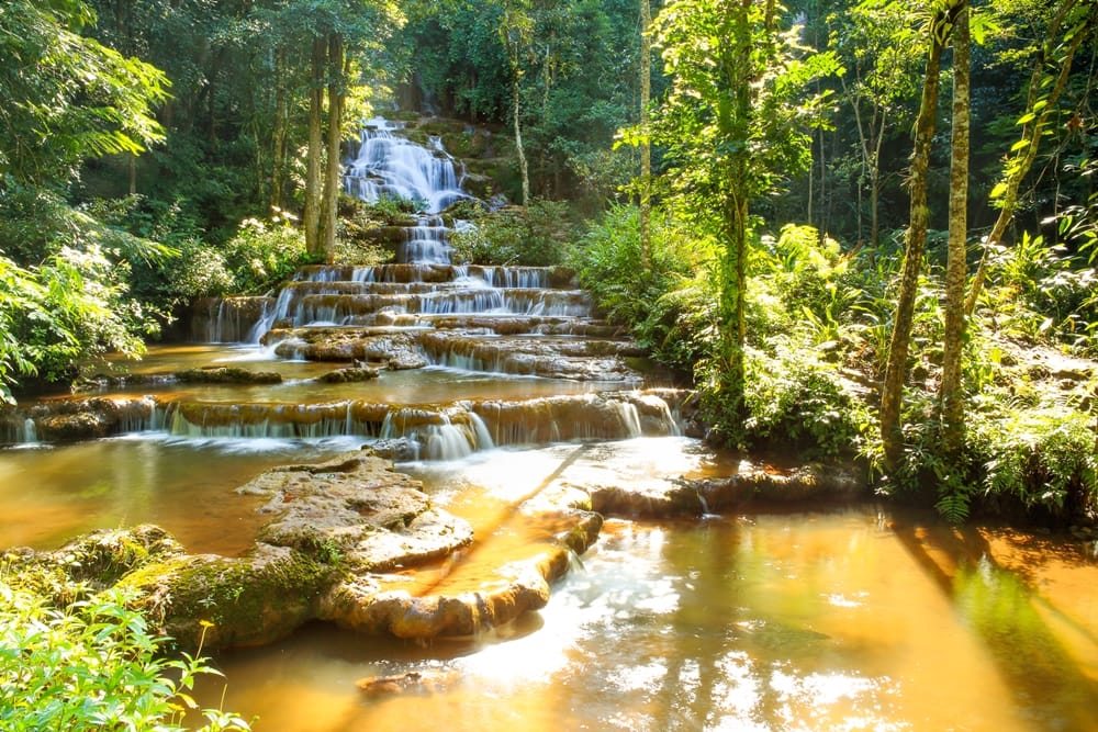 Pa Charoen Waterfall in Thailand.