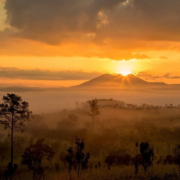 Sala Dusita Sunrise Viewpoint in Thung Salaeng Luang National Park, Thailand.