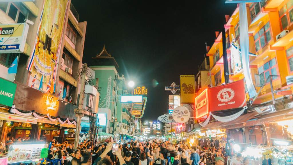 Street food in Khao San Road, Bangkok.