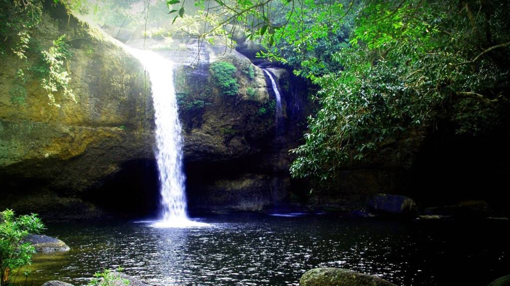 Waterfall in Khao Yai, Thailand.