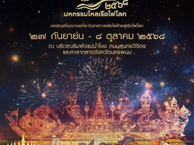 Nakhon Phanom's Illuminated Boat Festival in Thailand.