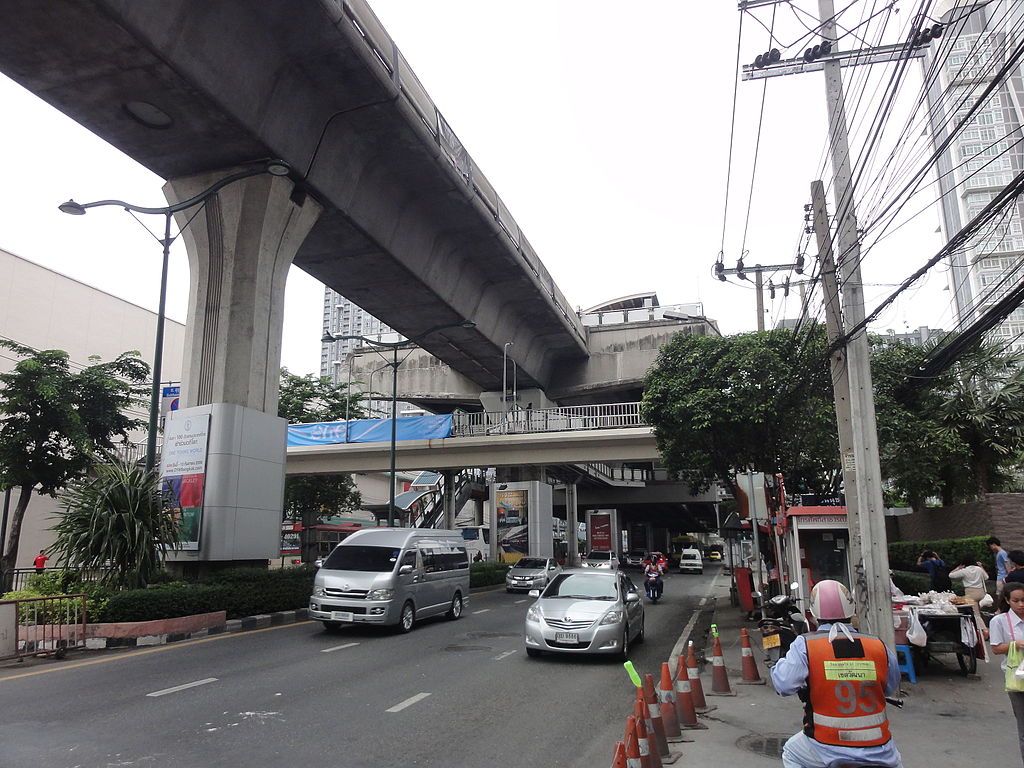 On Nut BTS Station in Bangkok.