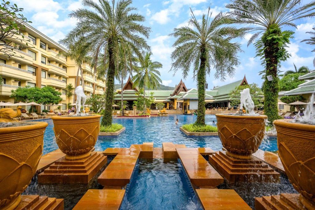 Poolside at Holiday Inn Resort Phuket in Thailand.