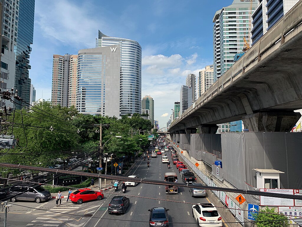 Sathorn Road in Bangkok.