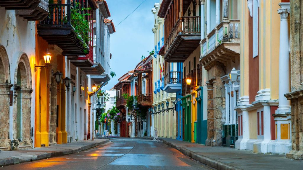 Street in Cartagena, Colombia.