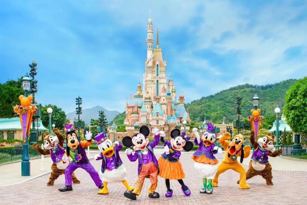 Castle at Hong Kong Disneyland.