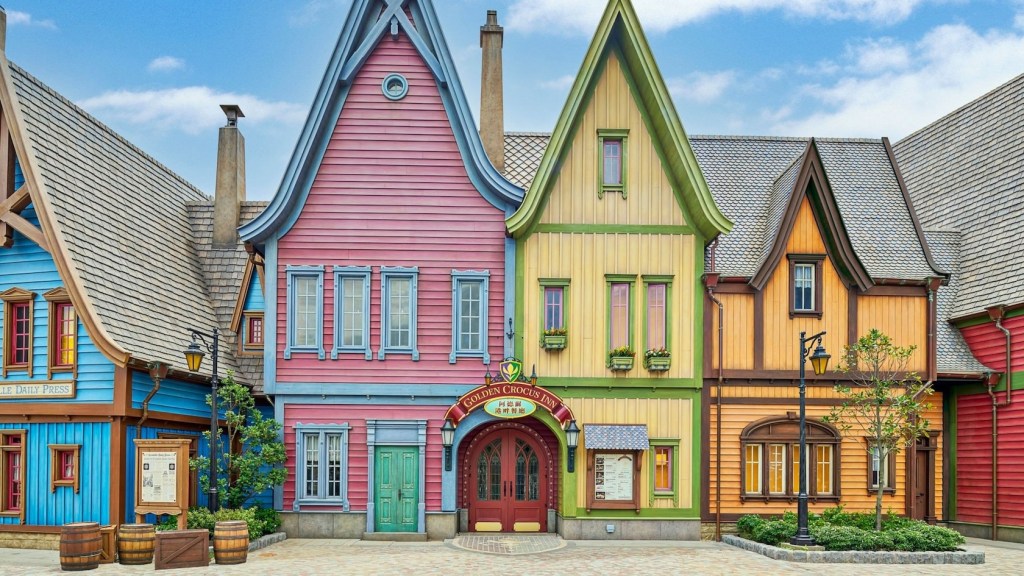 Golden Crocus Inn at Hong Kong Disneyland.