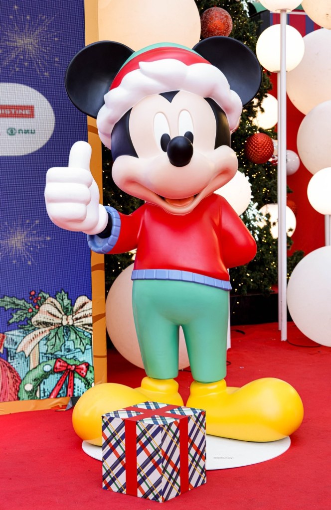 Mickey Mouse statue outside CentralWorld in Bangkok.