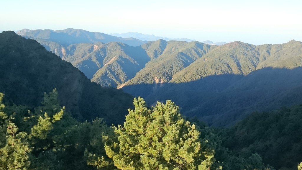 Sunrise over the Yushan Mountains.