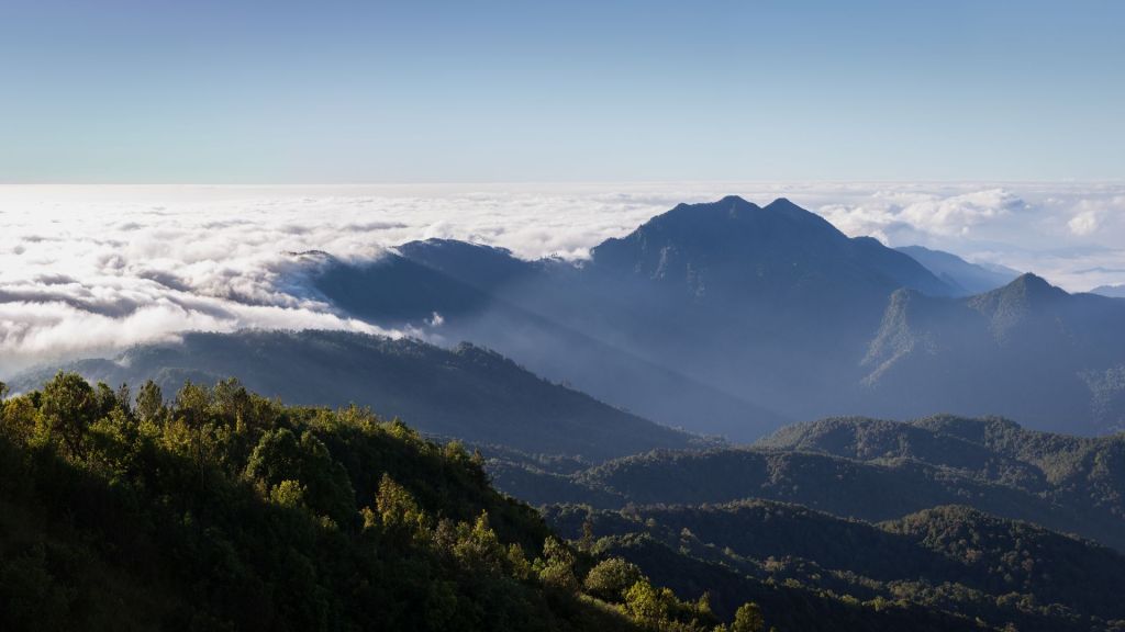 Doi Inthanon landscape in Thailand.