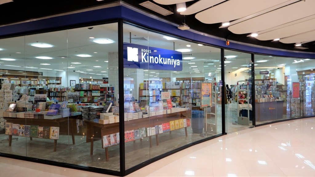 Exterior of Kinokuniya bookstore in Bangkok.