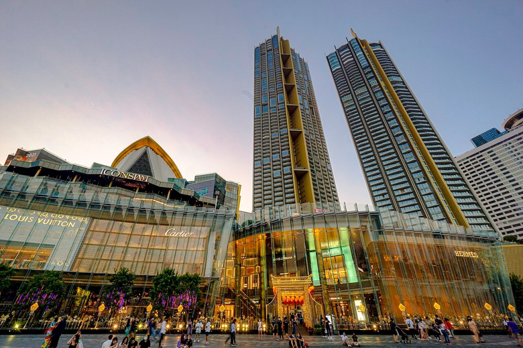 Exterior of ICONSIAM in Bangkok.