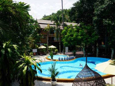 Pool at Aonang Princeville Villa Resort & Spa in Krabi, Thailand.