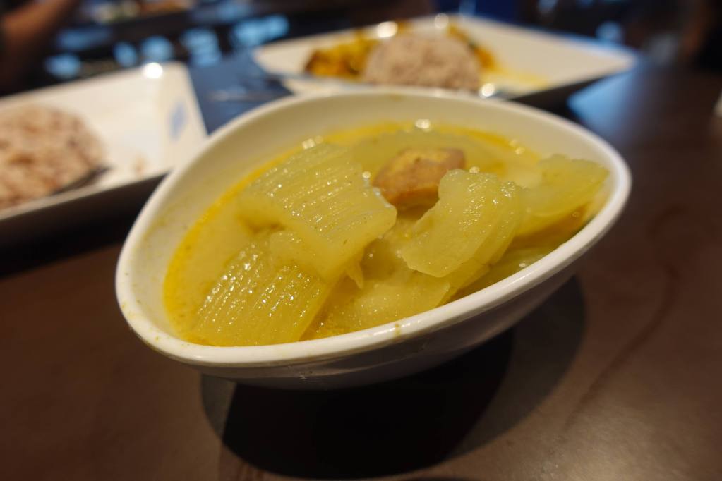 Gourd Soup at Stall 10 - vegetarian and vegan dining at Terminal 21 in Pattaya, Thailand.