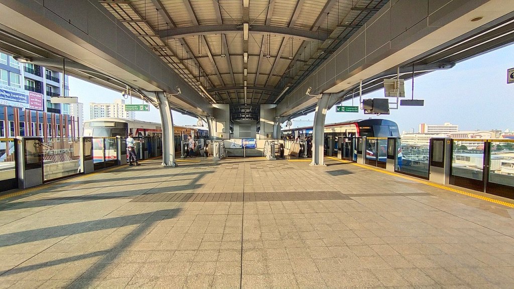 Samrong BTS Station in Bangkok.