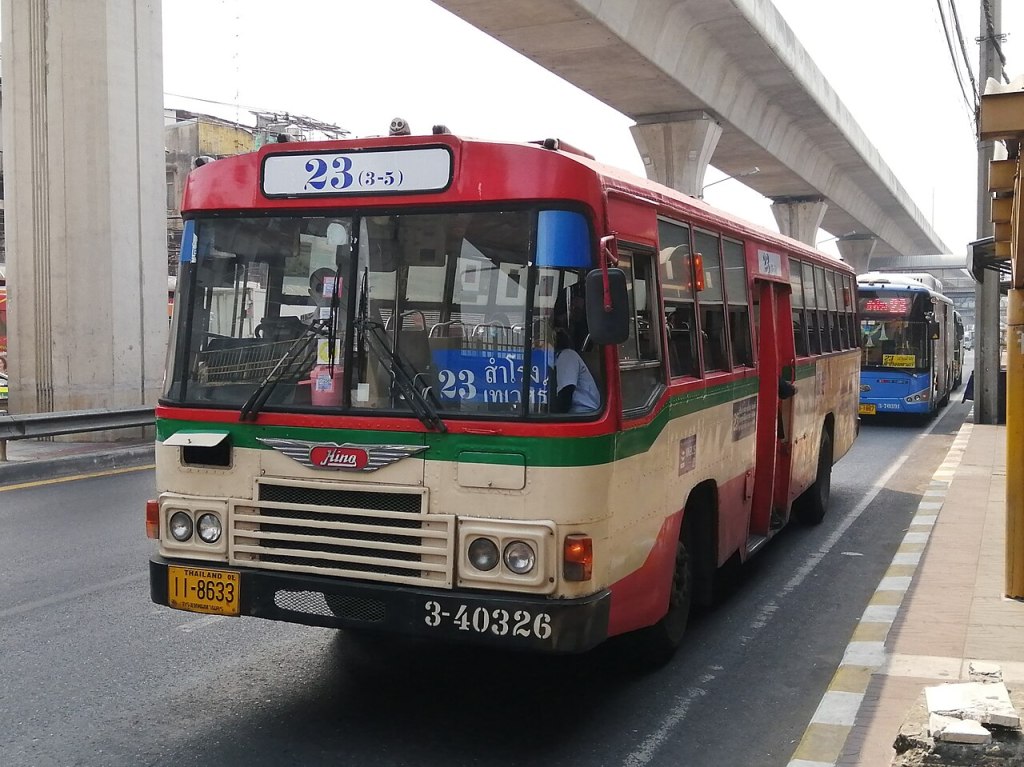 No. 23 bus to Samrong in Bangkok.