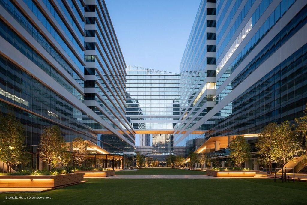 Green space at Cloud 11 in Bangkok.