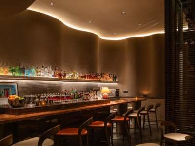Bar at Dry Wave Cocktail Studio in Bangkok.