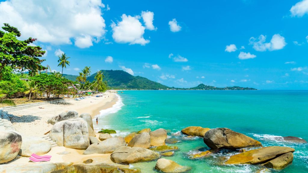 Lamai Beach on Koh Samui, Thailand.