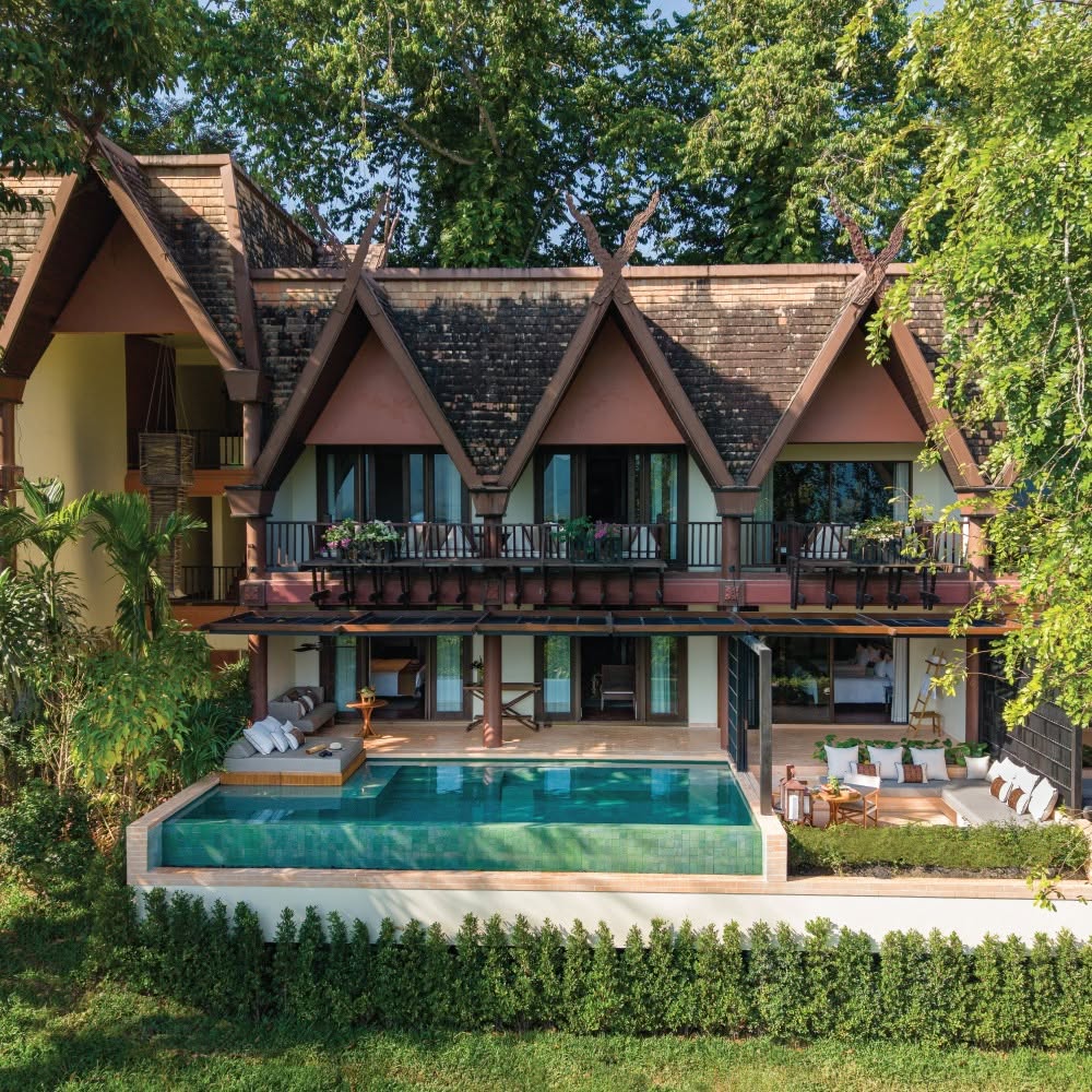 Exterior of Anantara Golden Triangle Elephant Camp & Resort.