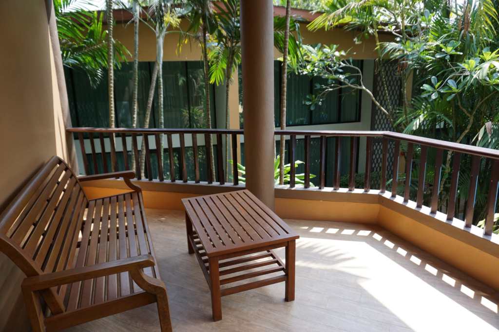 Room balcony at Aonang Princeville Villa Resort & Spa, Krabi in Thailand.
