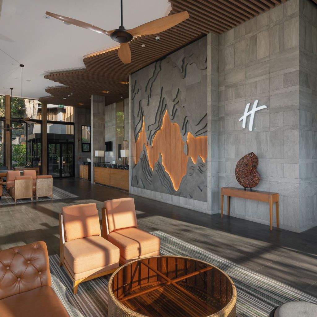Reception of Holiday Inn Resort Krabi Ao Nang in Thailand.